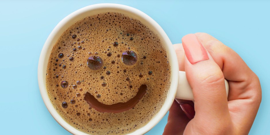 smiling coffee