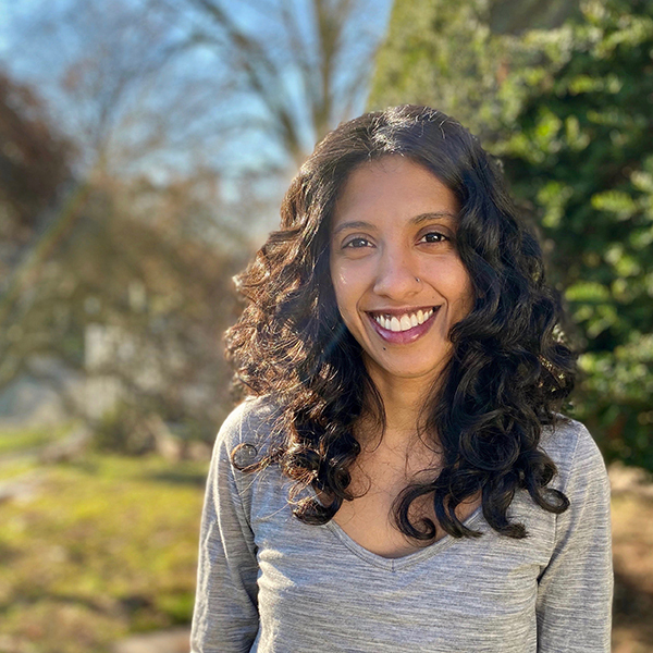 Athulya Aravind, associate professor of linguistics and director of the Language Acquisition Lab